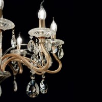 Люстра подвесная Ideal Lux Negresco SP8 Золото E14 087764