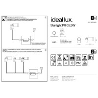 Прожектор садовый Ideal Lux Starlight PR 05.5Вт 3000K 24 V DC Темно - серый 248394
