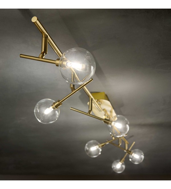 Светильник потолочный Ideal Lux Maracas PL4 Латунь G4 200354