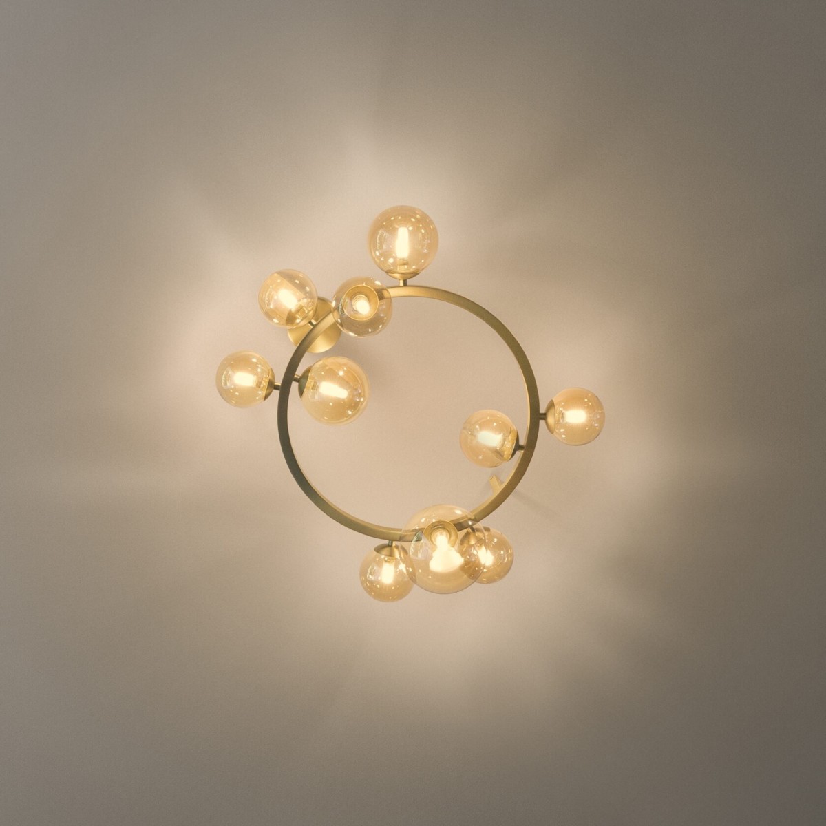 Люстра потолочная Ideal Lux Perlage PL10 Серый C9 309286