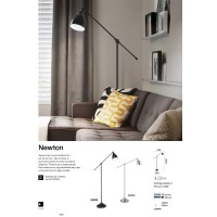 Торшер напольный Ideal Lux Newton PT1 Никель E27 015286