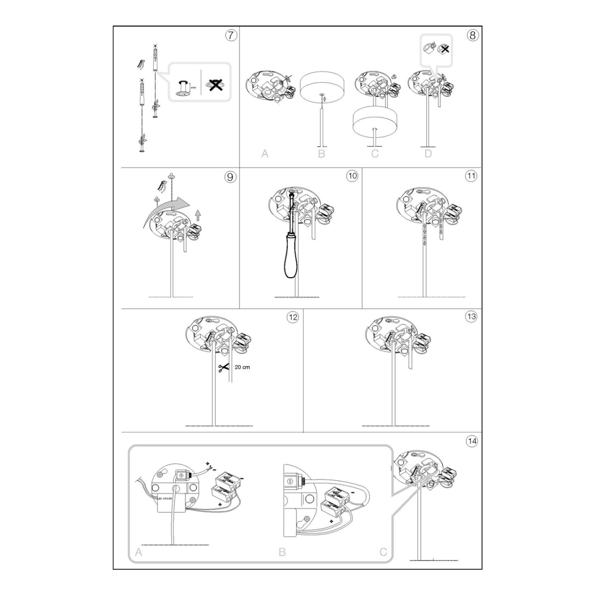 Светильник подвесной Ideal Lux Coco-1 SP Серый 3000К LED 275581