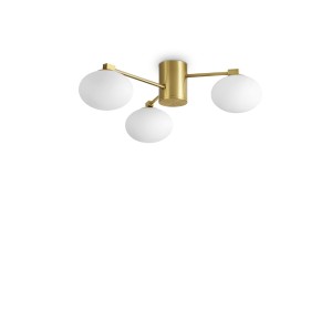Люстра потолочная Ideal Lux Hermes PL3 D60 Латунь G9 317007