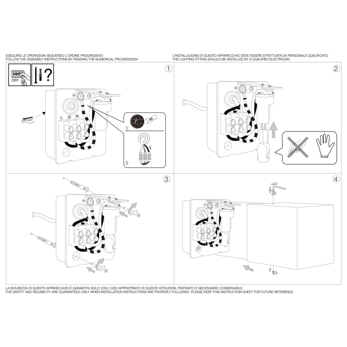 Светильник уличный Ideal Lux Up AP1 Белый G9 115290