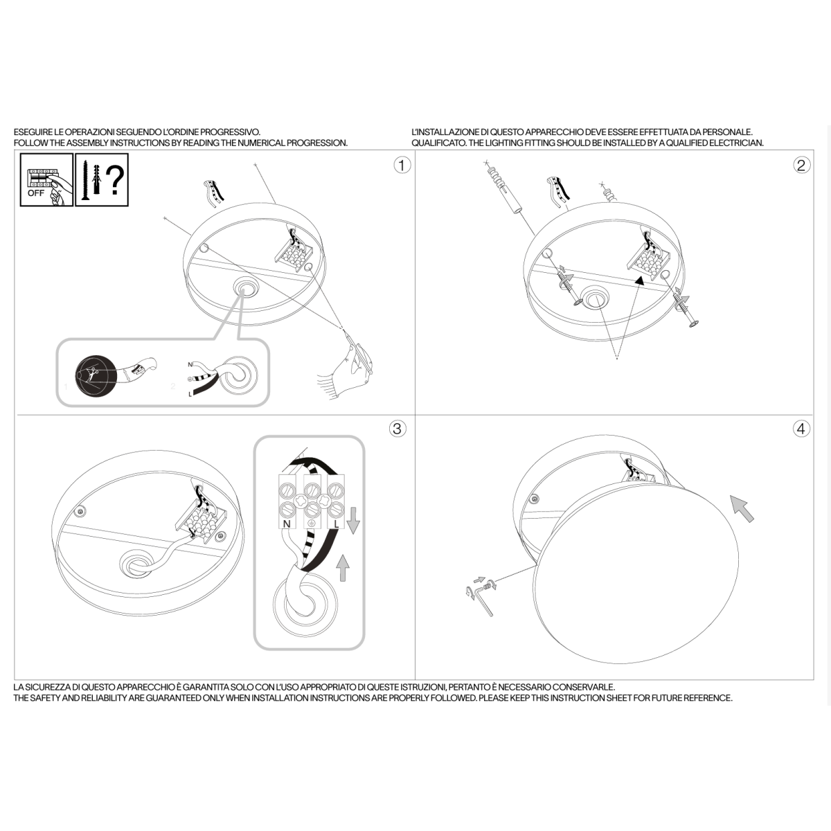 Светильник уличный Ideal Lux Mib PL Round Белый 4000К 202945