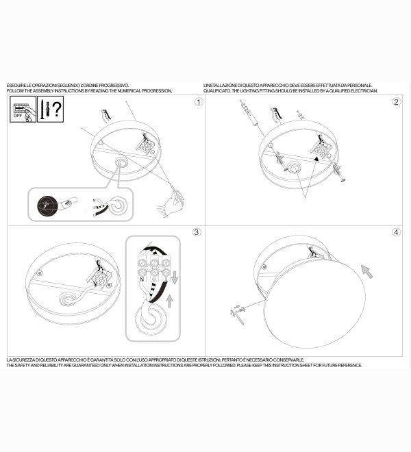 Светильник уличный Ideal Lux Mib PL Round Белый 4000К 202945