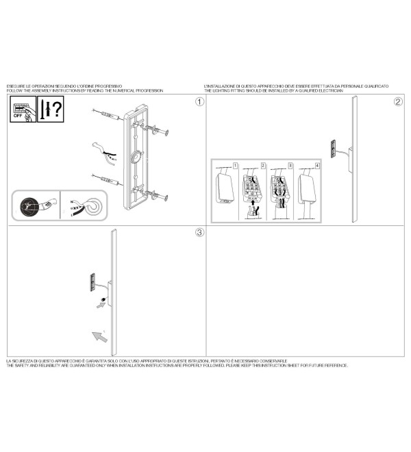 Светильник уличный Ideal Lux Linea AP D104 Черный 3000К LED 313498