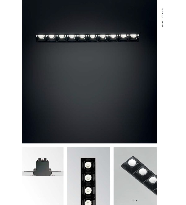 Светильник встраиваемый Ideal Lux Lika FI TRIMLESS 08W 3000K LED Черный 367347