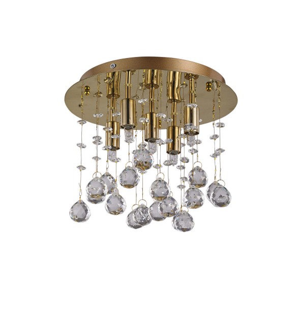 Люстра потолочная Ideal Lux Moonlight PL5 Золото G9 094663