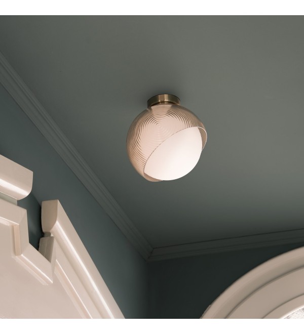 Светильник настенный Ideal Lux Bloom AP1 D17 E27 Латунь 366555