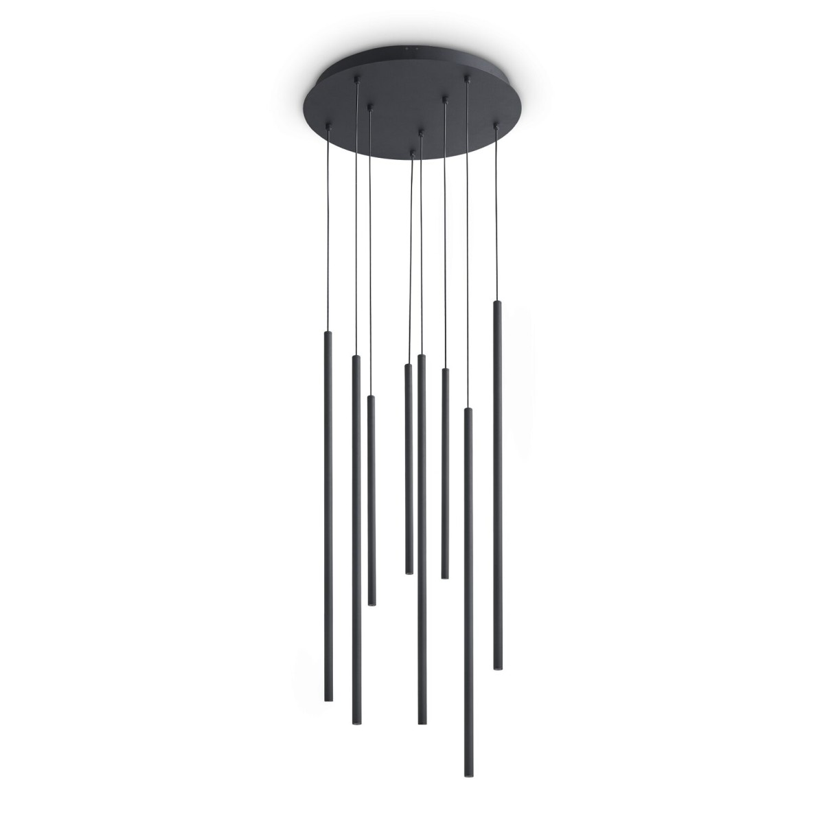 Люстра подвесная Ideal Lux Look SP8 Round LED 3000K Черный 371177
