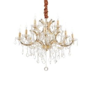 Люстра подвесная Ideal Lux Napoleon SP12 Золото E14 167404