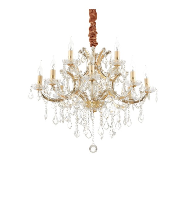 Люстра подвесная Ideal Lux Napoleon SP12 Золото E14 167404