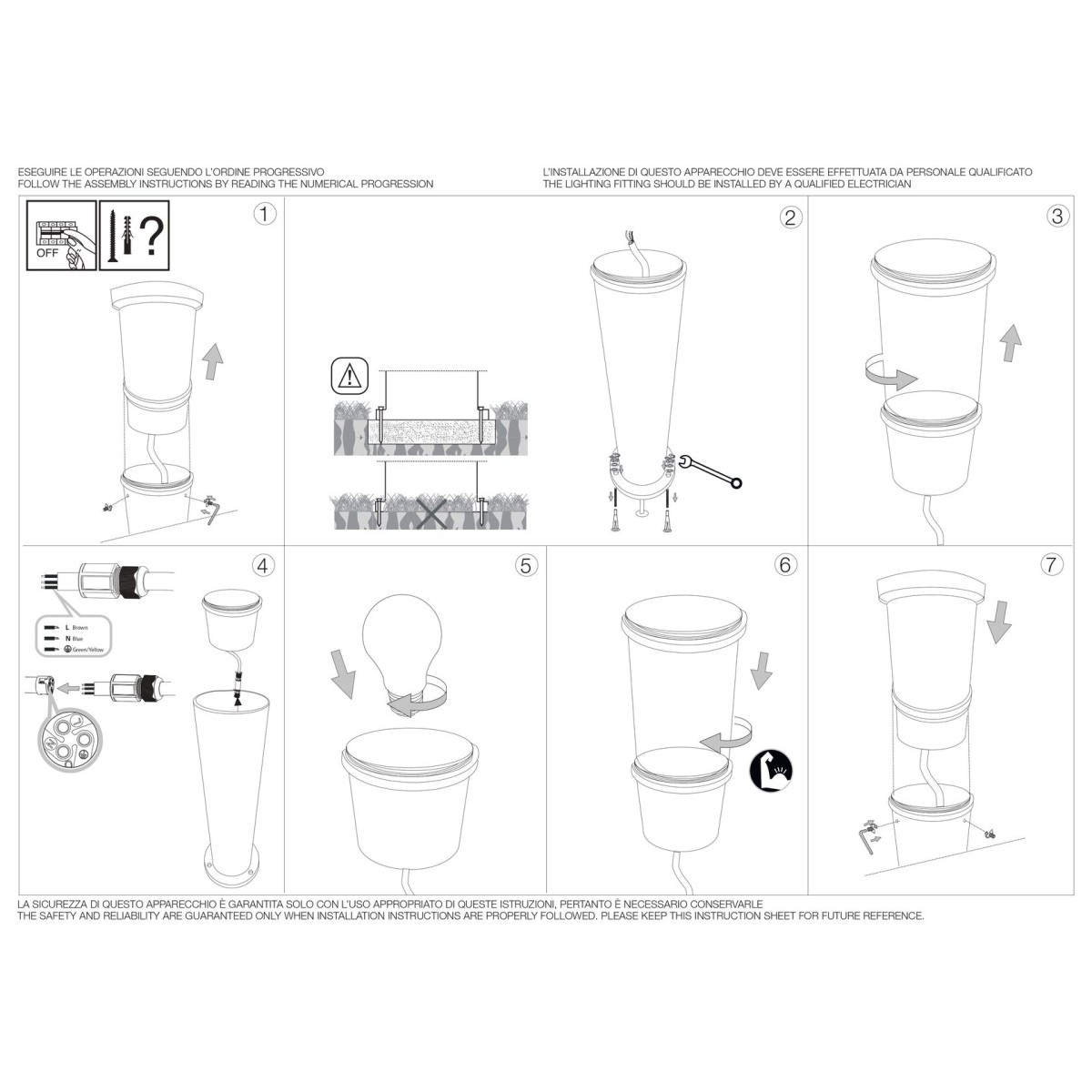 Светильник уличный Ideal Lux Tronco PT1 H40 Черный E27 248295