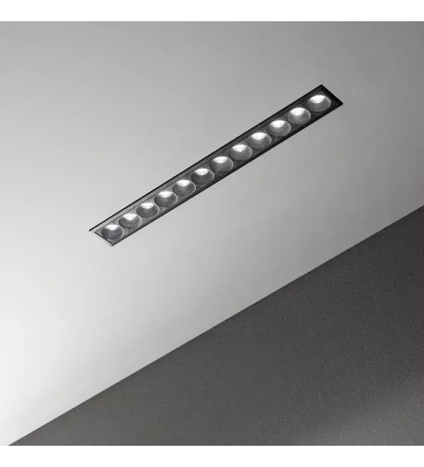 Светильник встраиваемый Ideal Lux Lika FI TRIM 08W 3000K Алюминий Белый / Черный 367309