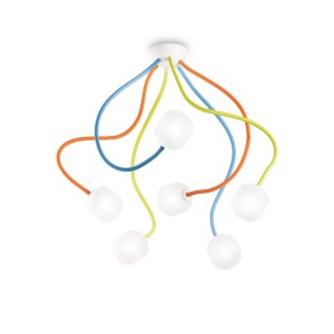 Люстра потолочная Ideal Lux Octopus PL6 Разноцветный G9 174976