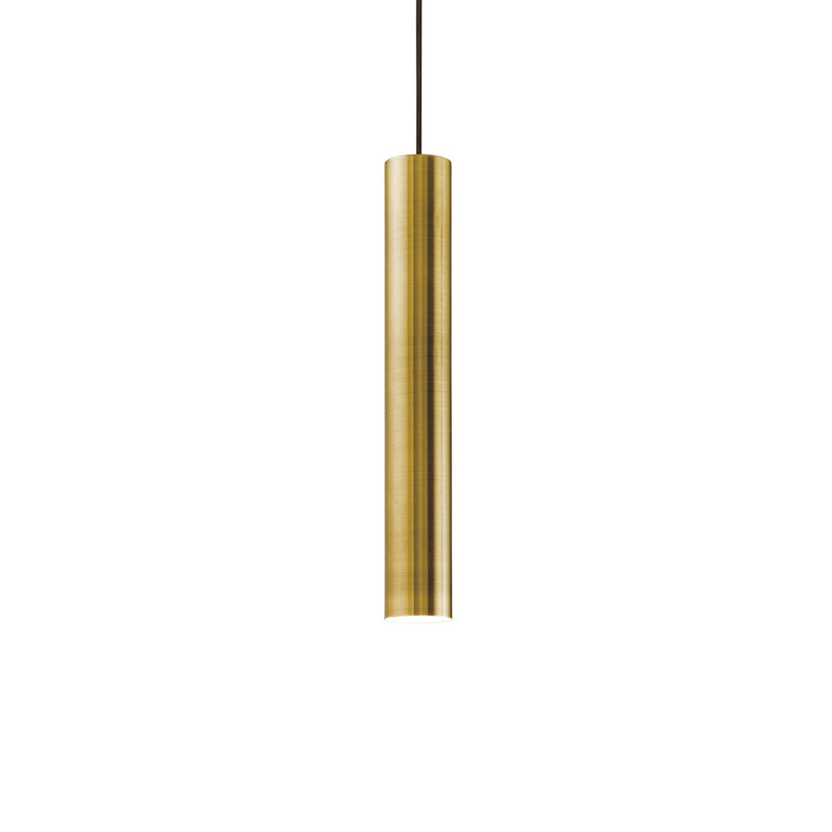 Светильник подвесной Ideal Lux Look SP1 Round D60 H400 Латунь античная GU10 141794