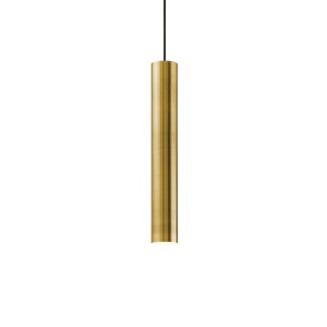 Светильник подвесной Ideal Lux Look SP1 Round D60 H400 Латунь античная GU10 141794