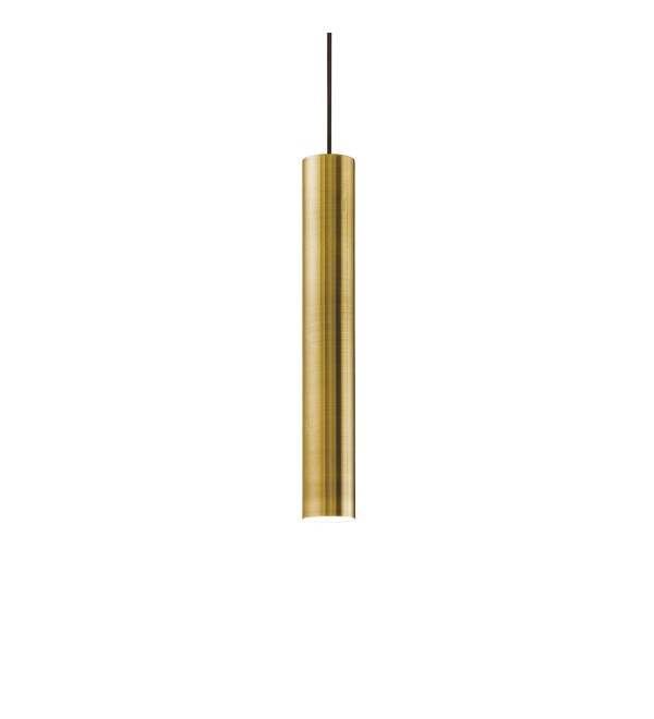 Светильник подвесной Ideal Lux Look SP1 Round D60 H400 Латунь античная GU10 141794