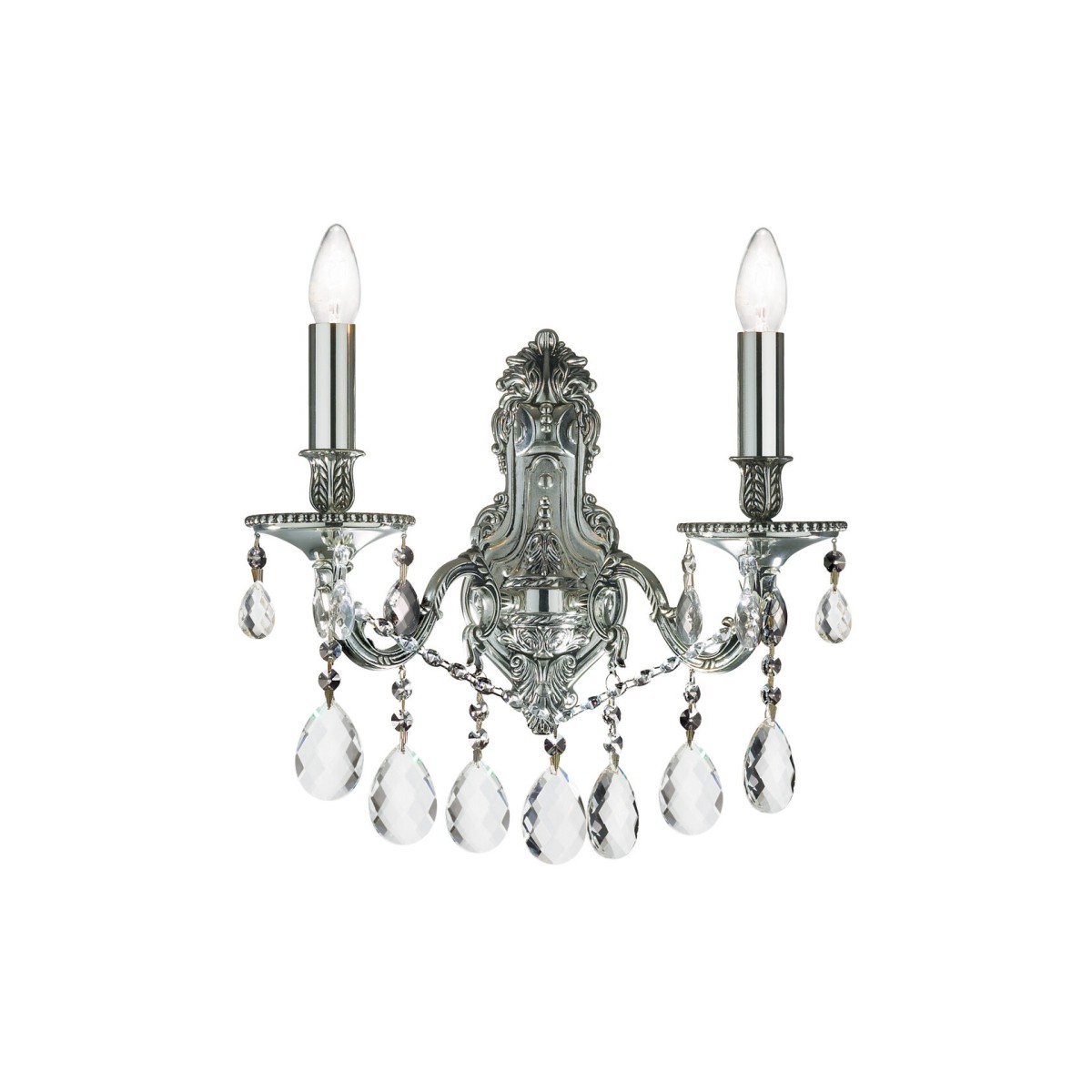 Светильник настенный Ideal Lux Gioconda AP2 Серебро E14 044910