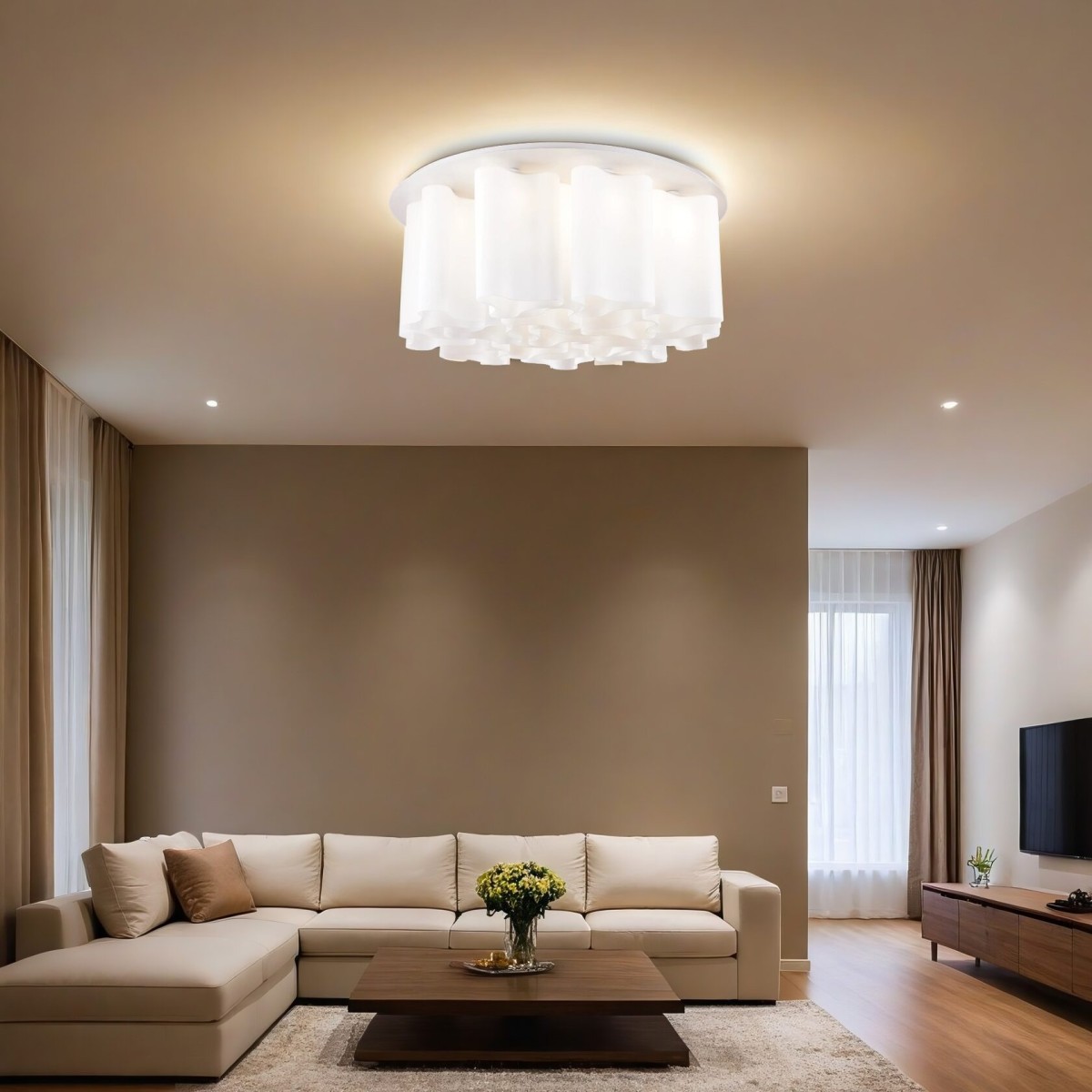 Люстра потолочная Ideal Lux Compo PL15 Белый E27 125565