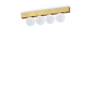 Светильник потолочный Ideal Lux Binomio LED PL4 Латунь 3000К LED 328249