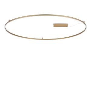Люстра потолочная Ideal Lux Oracle Slim PL D150 RoundмЛатунь LED 3000K 370330