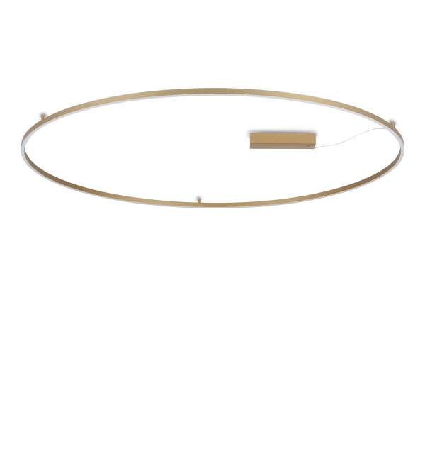 Люстра потолочная Ideal Lux Oracle Slim PL D150 RoundмЛатунь LED 3000K 370330