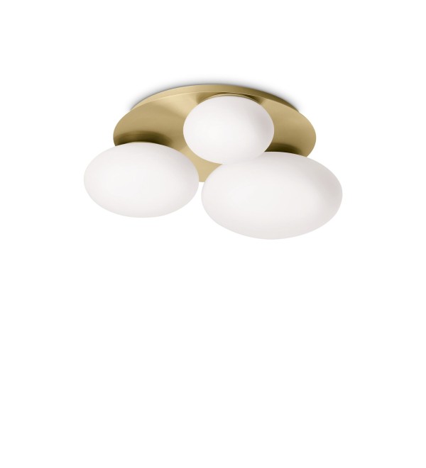 Люстра потолочная Ideal Lux Ninfea PL3 Латунь GX53 293660