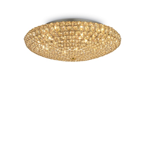 Люстра потолочная Ideal Lux King PL9 Золото G9 073262