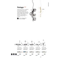 Люстра подвесная Ideal Lux Perlage SP14 Серый G9 271385
