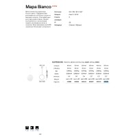Светильник подвесной Ideal Lux Mapa SP1 D10 Белый G4 310800