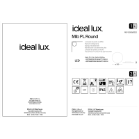 Светильник уличный Ideal Lux Mib PL Round Белый 4000К 202945