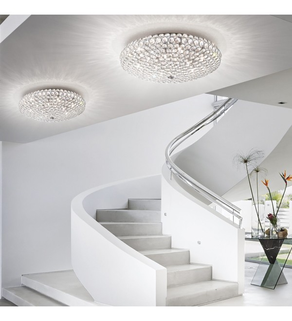 Люстра потолочная Ideal Lux King PL9 Хром G9 073255