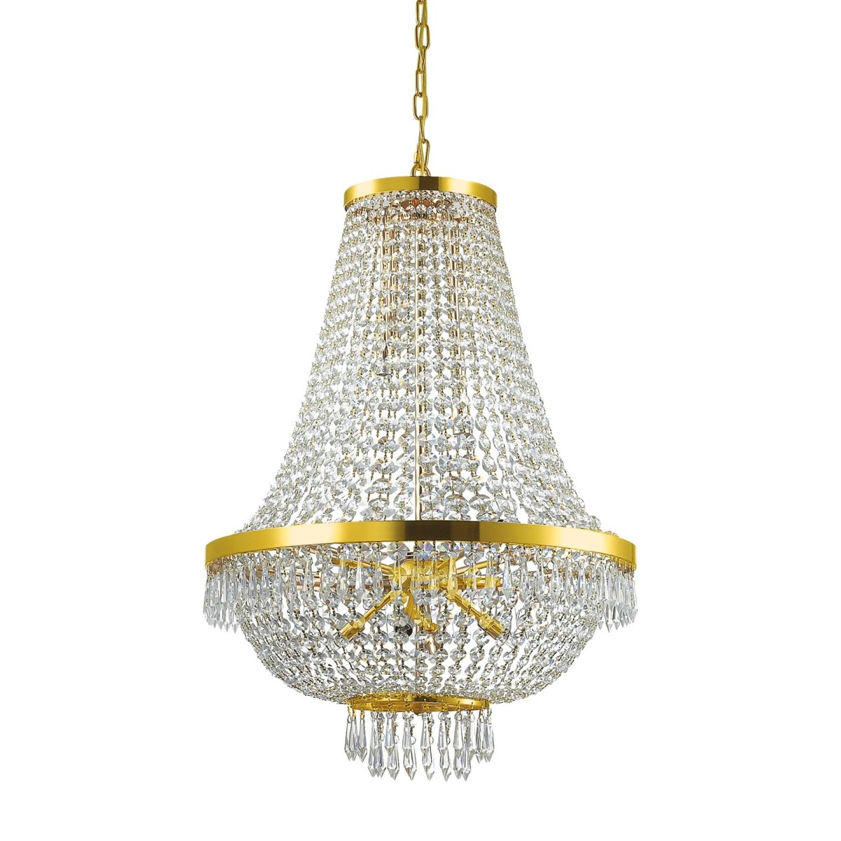 Люстра подвесная Ideal Lux Caesar SP12 Золото G9 114743