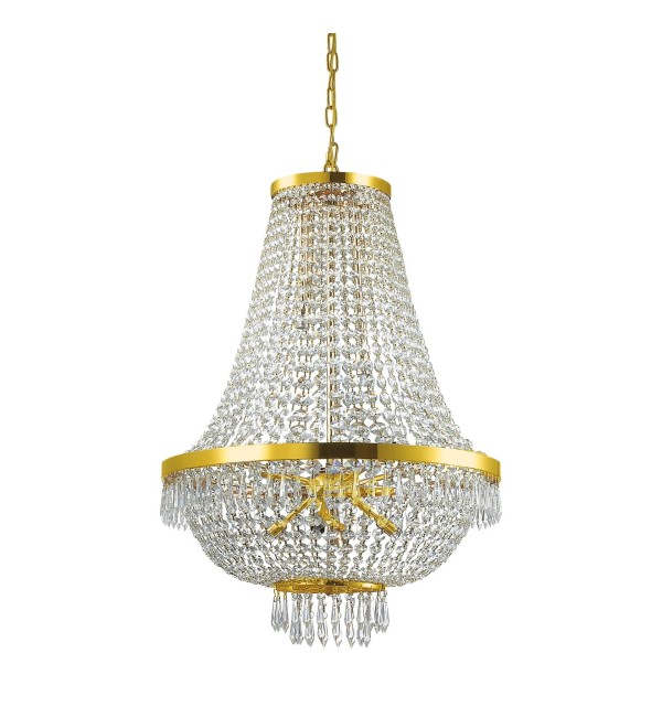 Люстра подвесная Ideal Lux Caesar SP12 Золото G9 114743