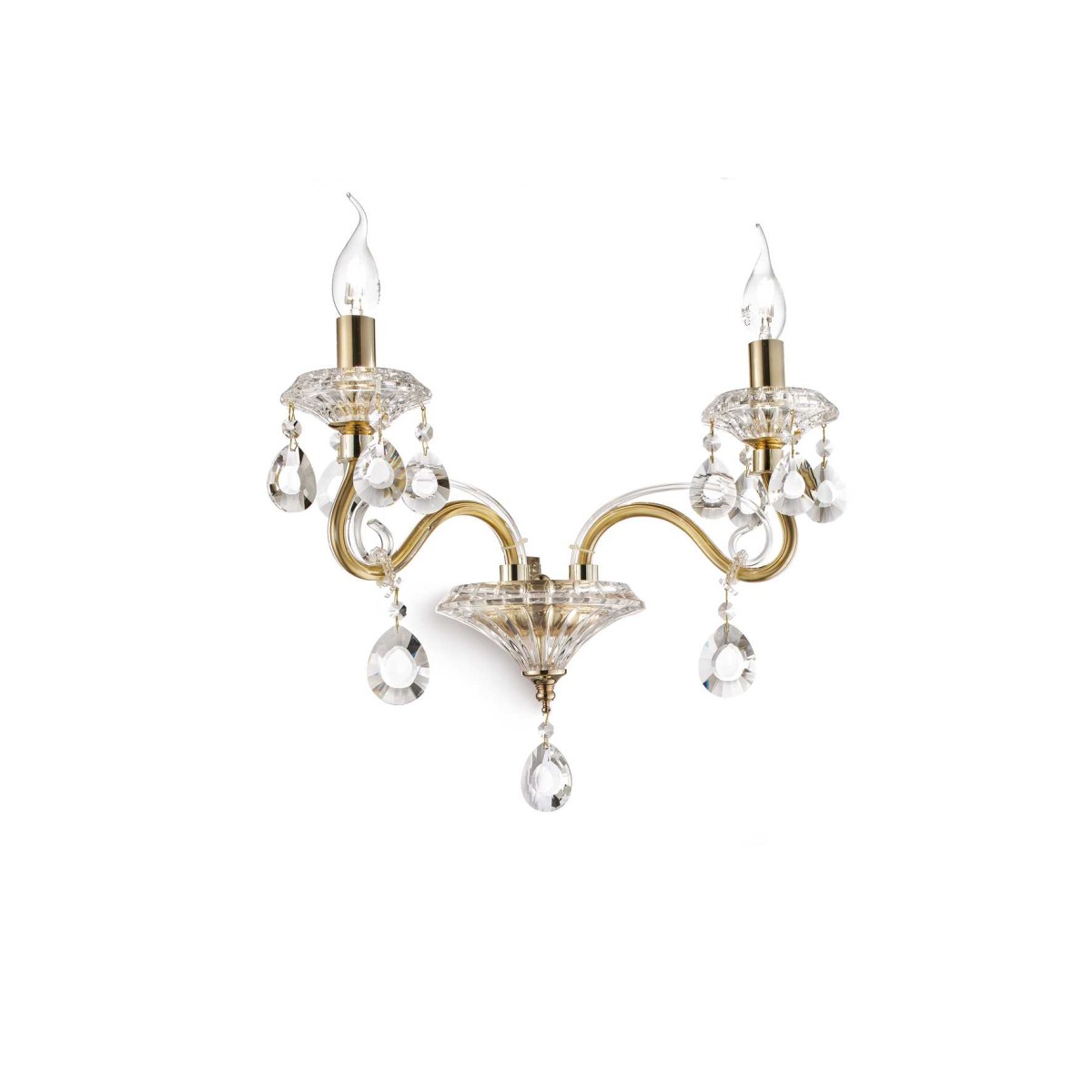 Светильник настенный Ideal Lux Negresco AP2 Золото E14 087757