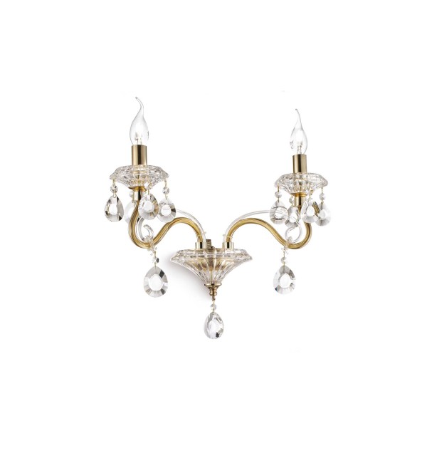 Светильник настенный Ideal Lux Negresco AP2 Золото E14 087757