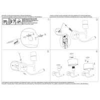 Светильник настенный Ideal Lux Set up Map2 Белый Без абажура 259819