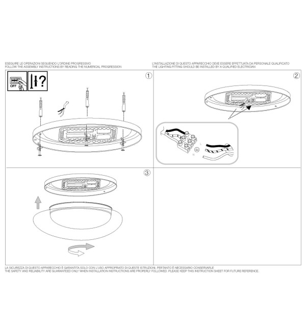 Светильник потолочный Ideal Lux Squish PL D64 Прозрачный 3000К LED 332420