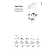 Люстра подвесная Ideal Lux Mapa Clear SP5 Хром E27 140759