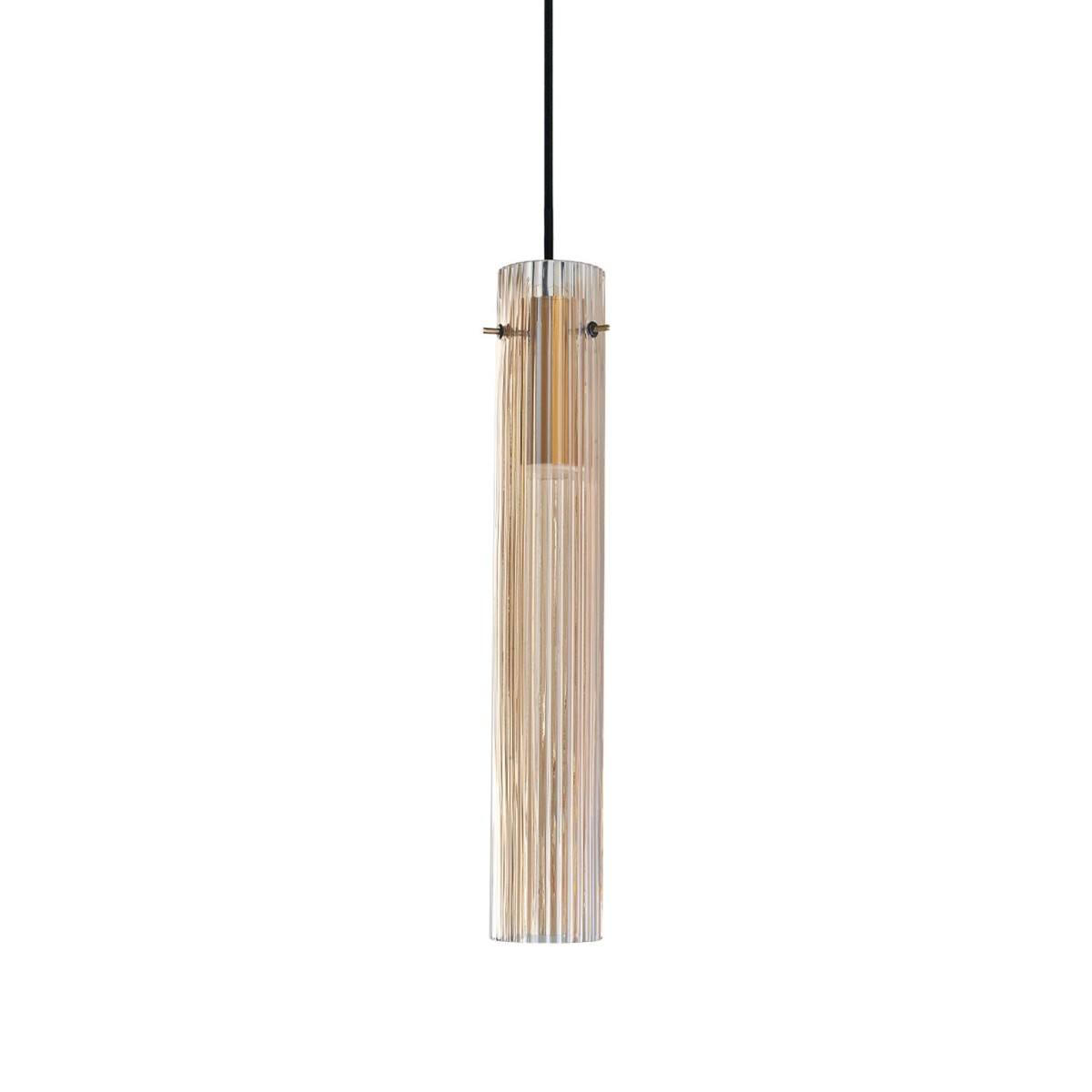 Светильник подвесной Ideal Lux Flam SP Rigato Янтарный 3000К LED 353890