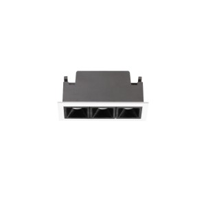 Светильник встраиваемый Ideal Lux Lika FI TRIM 08W 3000K Алюминий Белый / Черный 367309