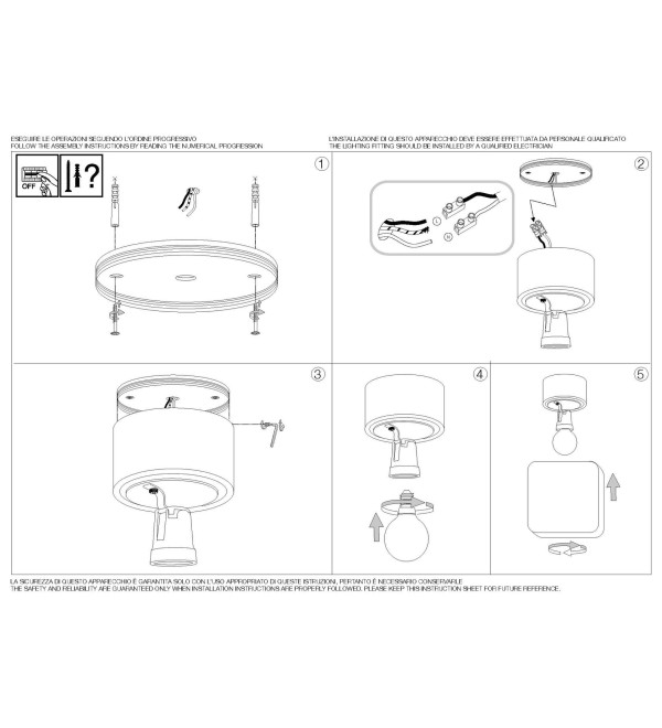 Светильник уличный Ideal Lux Luna PL1 D20 Белый E27 213194