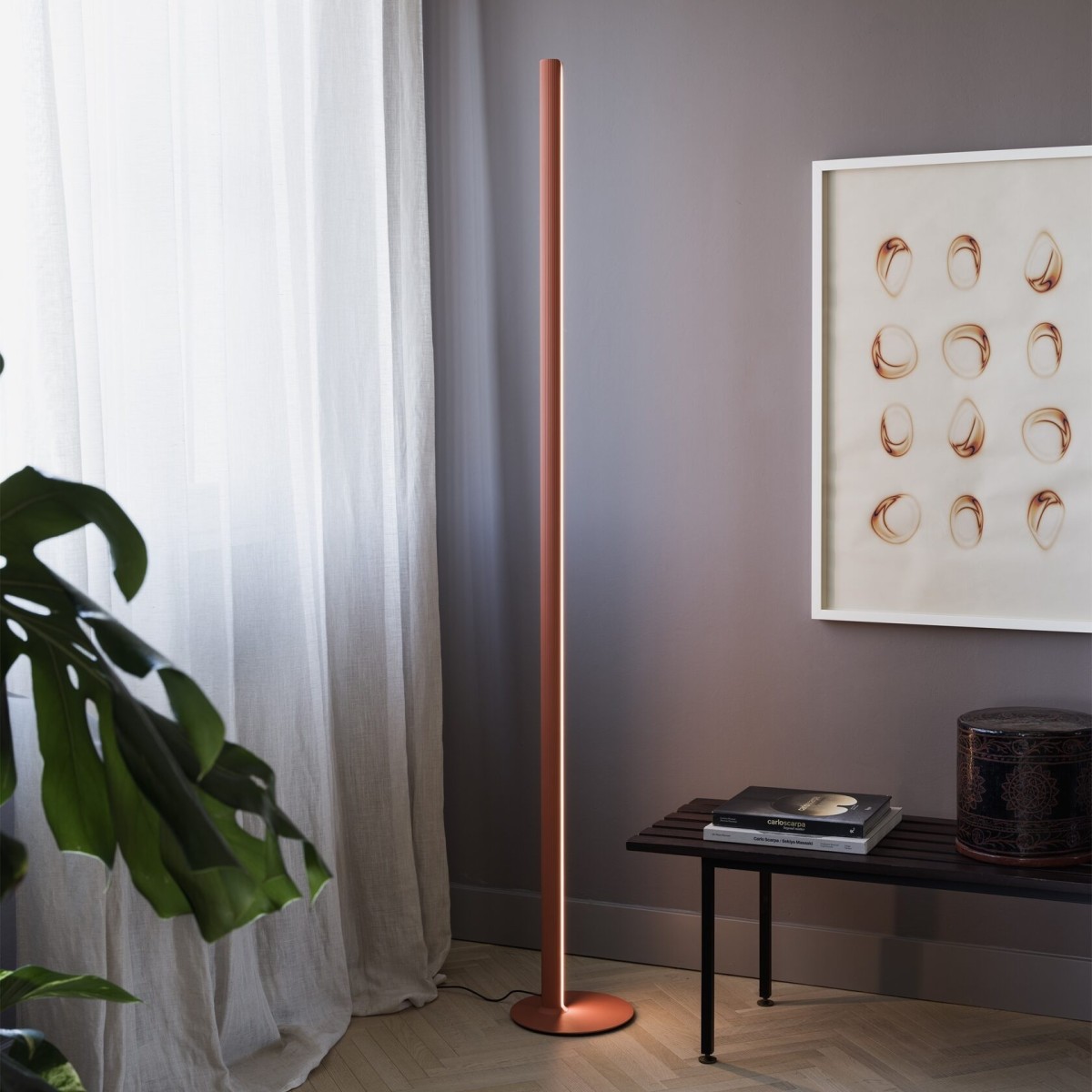 Торшер напольный Ideal Lux Dorica PT1 Латунь 3000К LED 366166