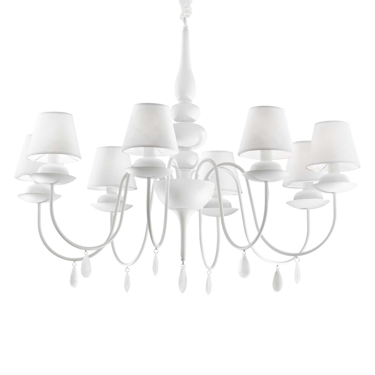 Люстра подвесная Ideal Lux Blanche SP8 Белый E14 035574