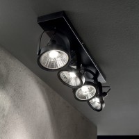 Светильник потолочный Ideal Lux Glim PL2 Черный GU10 200248