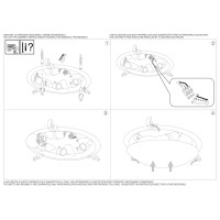 Светильник потолочный Ideal Lux Simply PL4 D50 Белый E27 007991