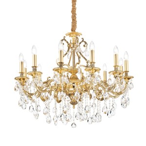 Люстра подвесная Ideal Lux Gioconda SP12 Золото E14 164960