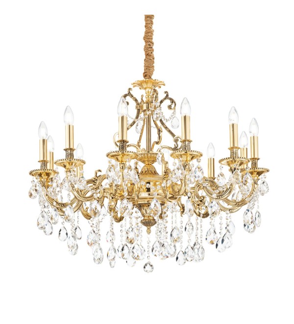 Люстра подвесная Ideal Lux Gioconda SP12 Золото E14 164960